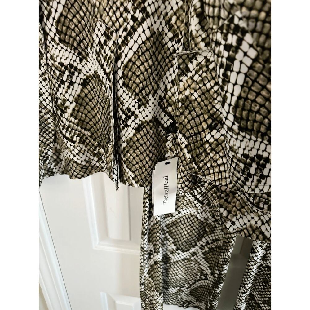 Norma Kamali Python Snake Print Blazer Jacket Boo… - image 2